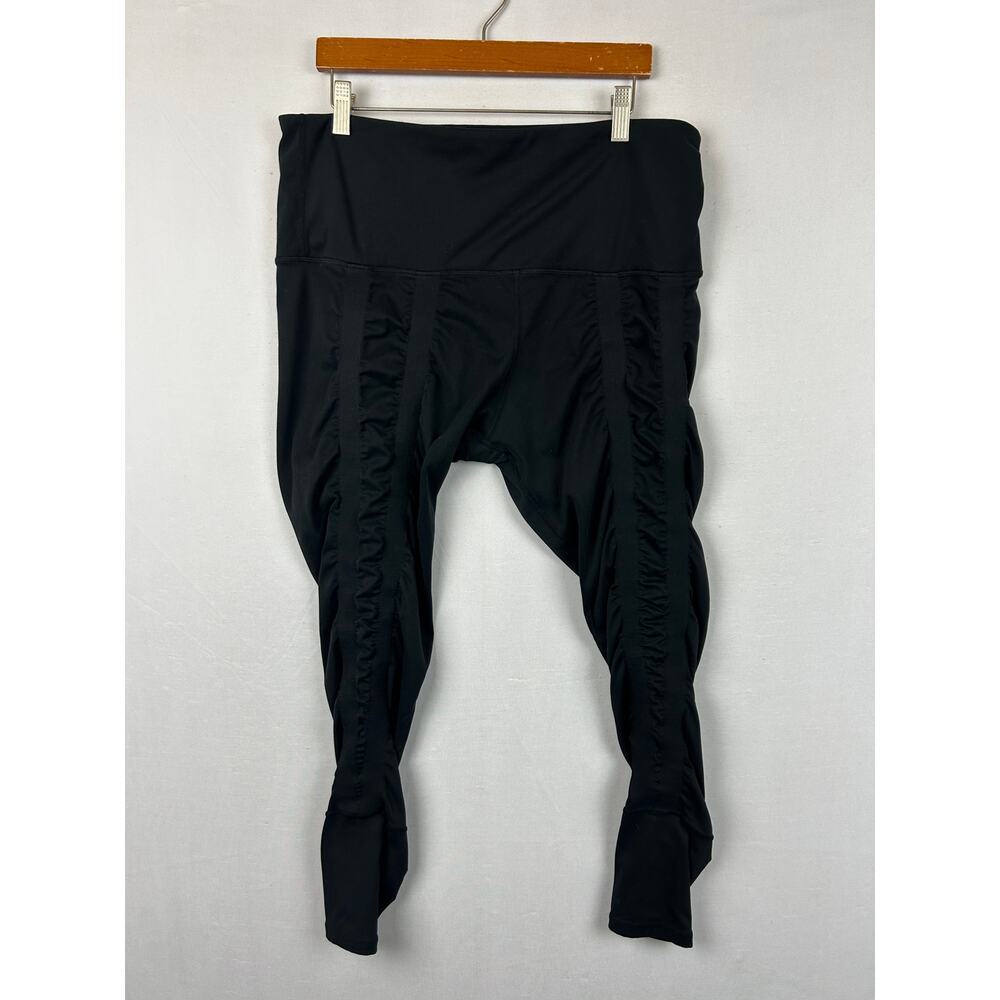 Sweetflexx Women's Resistence Band Leggings Black Workout Yoga Women's Size 14
